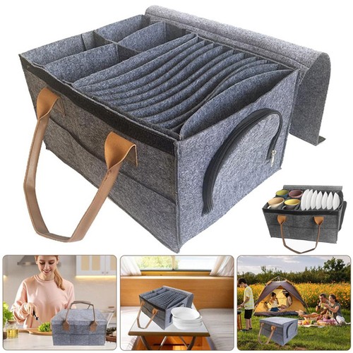 Caravan felt plate cup holder - felt,