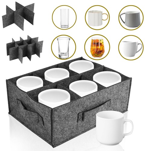 Caravan mug storage felt cup - storage,